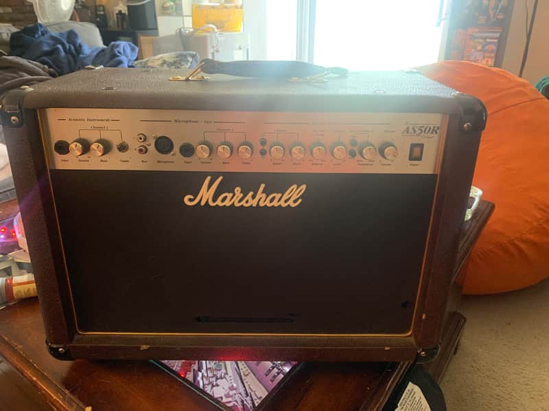 Marshall Acoustic Soloist AS50R 2-Channel 50-Watt 2x8" Acoustic Guitar Combo 2000s - Brown image 1