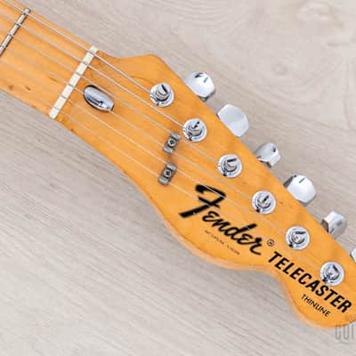 1975 Fender Telecaster Thinline Vintage Semi-Hollow Guitar Natural Ash w/ Seth Lover-Designed CuNiFe Wide Range, Case image 4