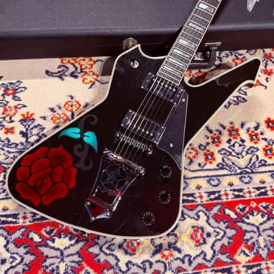 2000 Washburn PS-2000 Rose Paul Stanley Signature USA Custom Shop Limited Edition (46 of 50) w/ Case And COA image 3