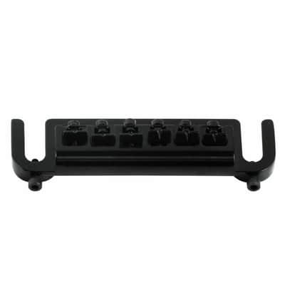 Les Paul SG Style Flexible Wraparound Bridge Tailpiece, Black image 3