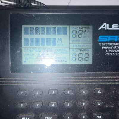 Alesis SR-16 Drum Machine 2010s - Black image 1
