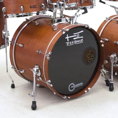 TreeHouse Custom Drums 8-piece Plied Maple Drumset "Middle Brown 8-pc" image 2