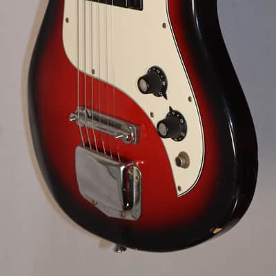 Teisco Silvertone Model 1406 Single Pickup Sunburst Solid Body electric guitar Made in Japan 1960s-70s image 3
