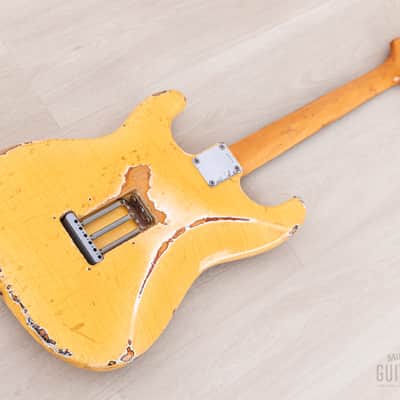 1960 Fender Stratocaster Partscaster w/ Olympic White Heavy Relic Body, Don Mare Super Sports Pickups, Case image 13