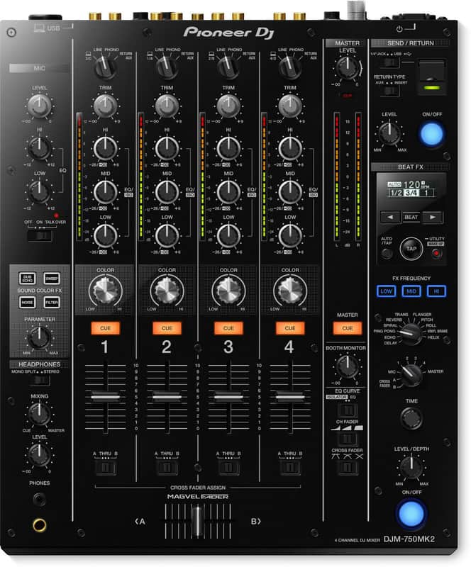 Pioneer DJM-750MK2 4-CH DJ Mixer w/ Club DNA, RekordBox DJ /DVS, Pro FX DJM-750. image 1