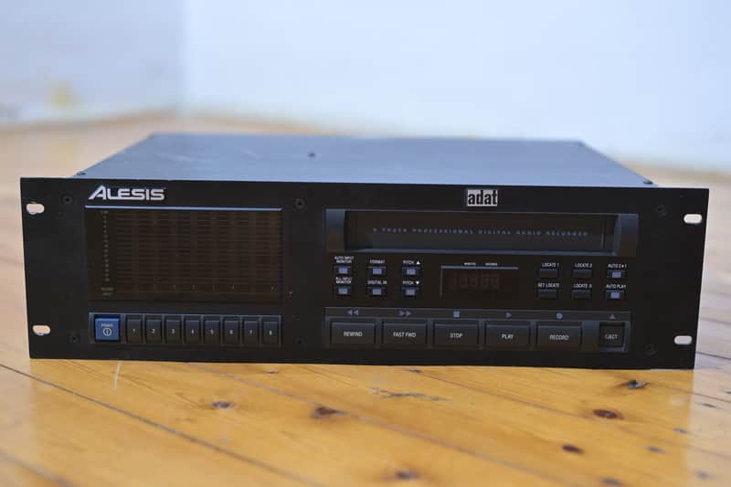 Alesis ADAT 8-Track Digital Audio Recorder 16-Bit S-VHS w/ LRC Remote 1991-1995 - Black image 1
