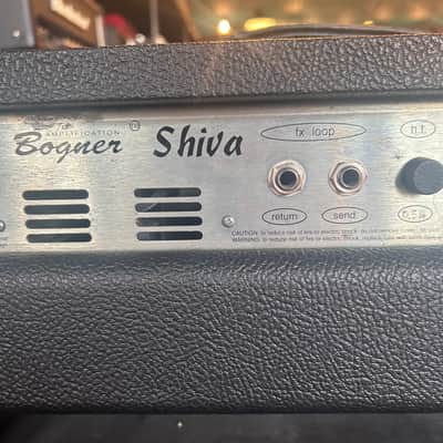 Bogner Shiva EL34 2-Channel 80-Watt Guitar Amp Head 2010s - Black with Green Back Panel image 11