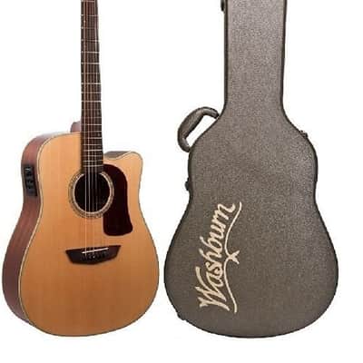 Washburn HD100SWCEK Heritage Dreadnought Cutaway with Electronics Natural image 1