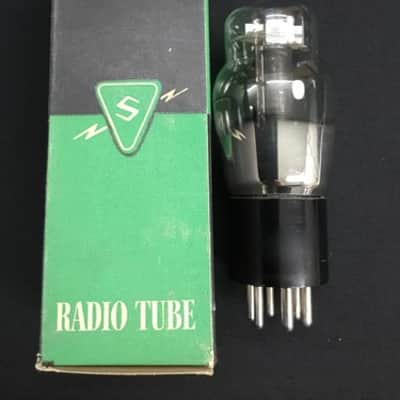 NOS SYLVANIA TYPE 43 Coke Bottle Black Plate POWER VACUUM TUBE Tested P.1833-D image 2