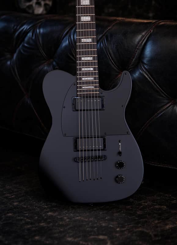 Jericho Guitars Fusion Blacktop 7 String Baritone 2026 - Black Satin image 1
