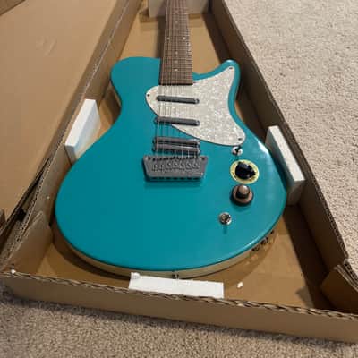 Danelectro Mod 7 (7-String) Early 2000s - Aqua Pearl image 2
