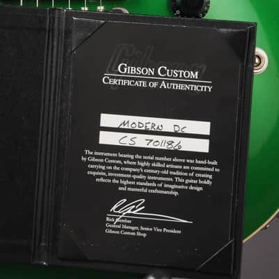 Gibson Custom Shop Modern Double Cut - Metallic Alien Green image 14