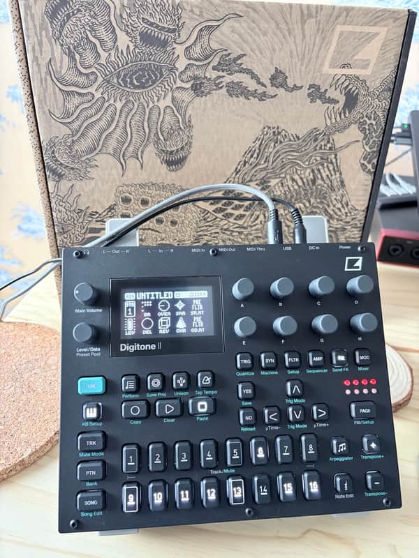 Elektron Digitone II 16-Voice Digital Synthesizer 2024 - Present - Black image 1
