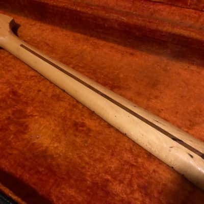 Vintage Fender Precision Bass Neck 1972 Maple Left Handed Lefty image 9