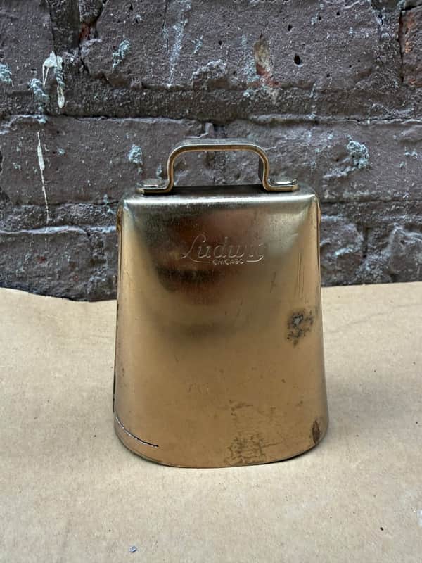 Ludwig Chicago Vintage Cowbell – For Parts / Restoration – Poor Condition image 1