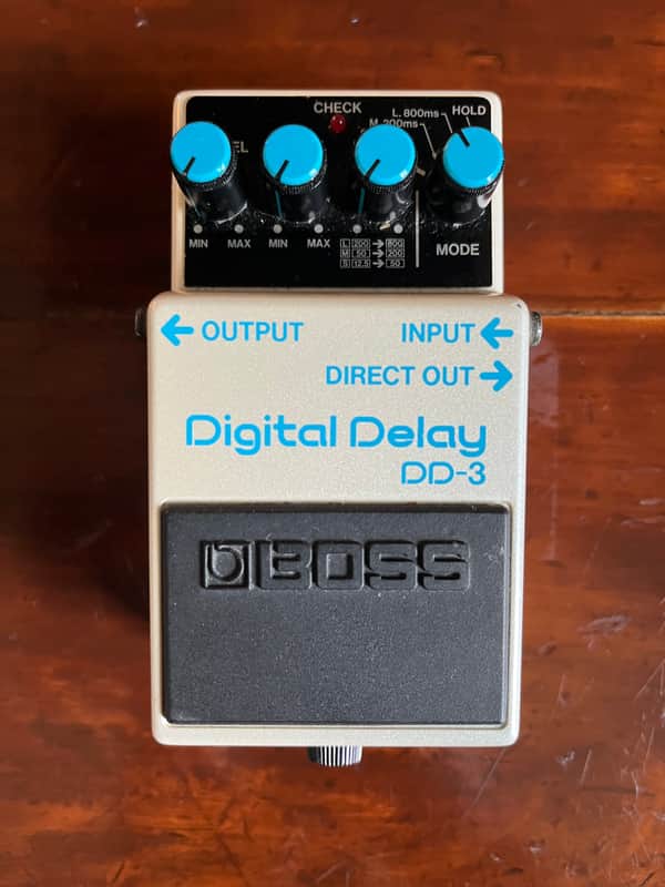 Boss DD-3 Digital Delay 1986 - 1990 - White MIJ Long chip image 1