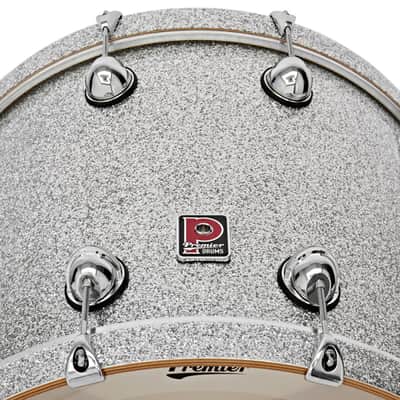 Premier Genista Maple Series 22" Four-Piece Shell Pack Silver Sparkle PGM22-4SPSSX image 8