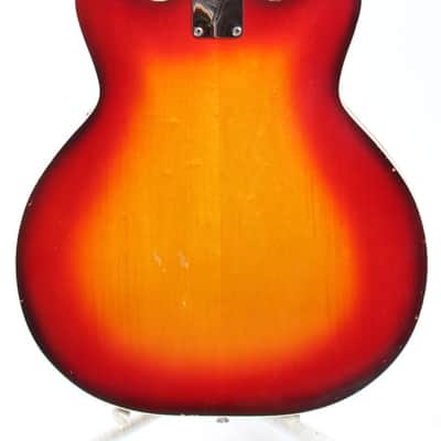 1967 Fender Coronado II cherry sunburst checkerboard binding image 6