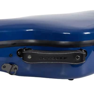 Crossrock CRF2020-00012NVBL Acoustic Guitar Fiberglass Case for Martin 000 Style - Navy Blue image 4