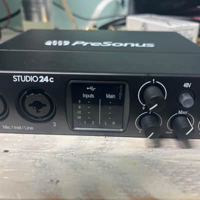 PreSonus Studio 24C 2x2 USB-C Audio / MIDI Interface 2019 - Present - Black image 1