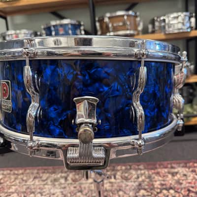 14” x 5,5” Premier 1960s Royal Ace Snare Blue Diamond Pearl image 4