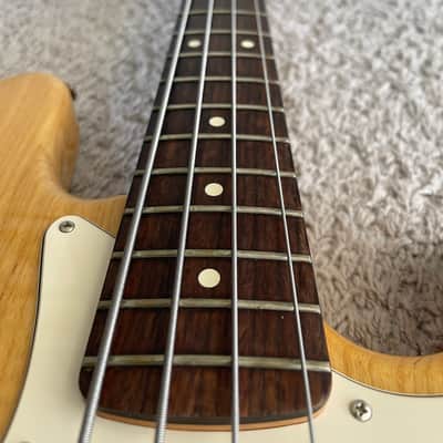 Fender FSR Jazz Bass 2004 MIM Special Edition Deluxe Natural Ash 4-String Guitar image 9