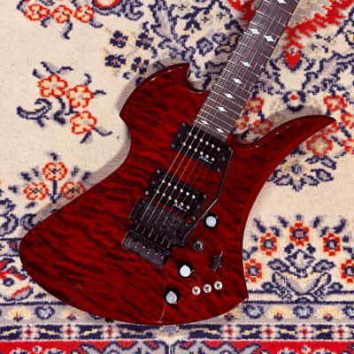 2015 B.C. Rich Mockingbird STC Slash - Made In Korea - Trans Red AAA Quilted Maple Top image 3