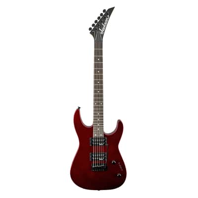 Used Jackson JS Series Dinky JS12 Electric Guitar Metallic Red w/Amaranth FB image 2