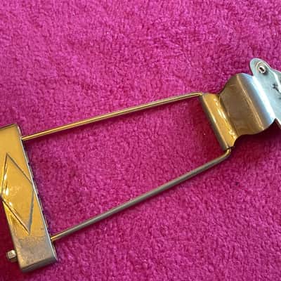 vintage usa 1965 Gibson gold tailpiece for es-345 355 thinline archtop 1968 1970 1972 jazz guitar 1969 image 13