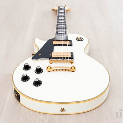 1990 Greco Mint Collection EGC-600LH Custom Left-Handed Alpine White, Japan Fujigen image 10