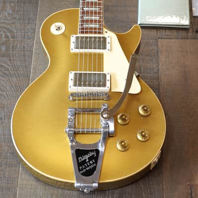 Unplayed! 2022 Gibson Custom Shop 70th Anniversary 1957 Les Paul Standard Murphy Lab All Gold + COA OHSC image 2