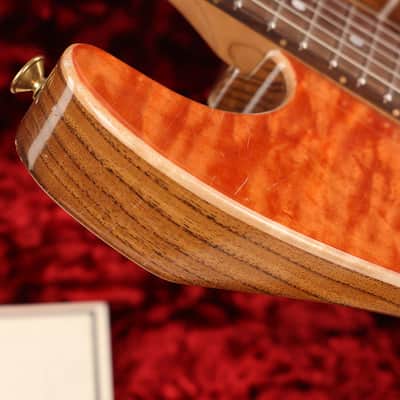 Colletti Guitars Speed of Sound Tangerine Quilt Maple Top image 6