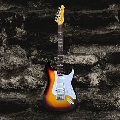 Aslin Dane AST-4 Strat style - 3 Tone Sunburst image 2