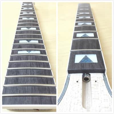 E238DIYPBDIY Solid Body Electric Guitar DIY Kit, No-Soldering, Flame Maple Veneer image 11