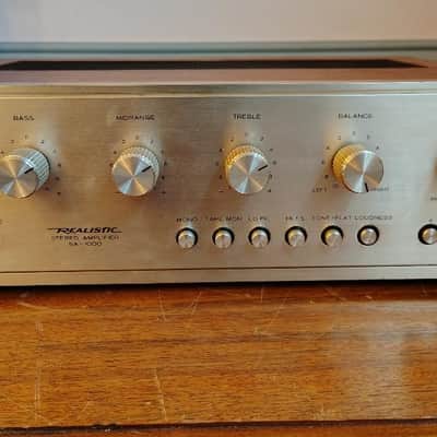 Realistic SA1000 integrated amplifier in very good condition serviced - 1970's image 1