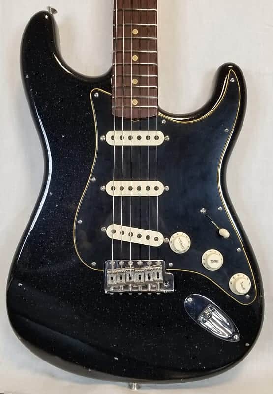 Fender Custom Shop 1963 Stratocaster® Journeyman Relic® with Closet Classic Hardware, Rosewood Fingerboard, Black Sparkle image 1