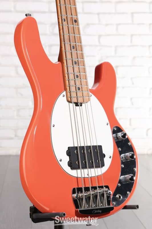 Sterling By Music Man StingRay RAYSS4 Electric Bass Guitar - Fiesta Red (RaySS4FRd1) image 1