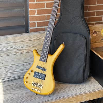 2006 Warwick Corvette FNA Jazzman 5 String with Bag - Honey Violin Oil image 2