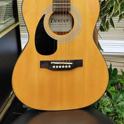Denver DD34SL-NAT 3/4 Size Left-Handed Steel String Acoustic Guitar - Natural Gloss image 2