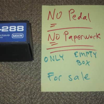 light average wear MXR EMPTY BOX ONLY for M-288 Bass Octave Deluxe (NO pedal / NO paperwork) image 1