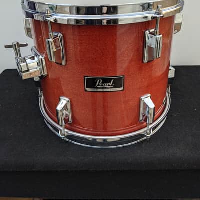 Early 1980s Pearl Made In Japan 10 x 12" Pro Maple Shell Red Lacquer Tom - Looks And Sounds Great! image 1