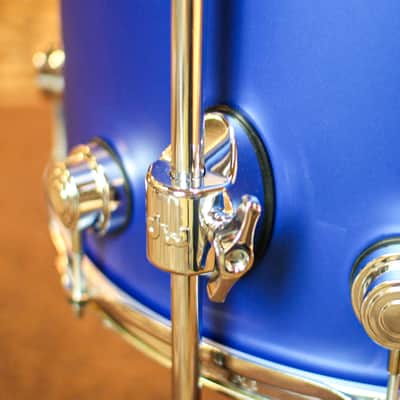 DW Collector's Maple SSC Blue Metallic Hard Satin Drum Set - 22,10,12,16 - SO#1367489 image 7