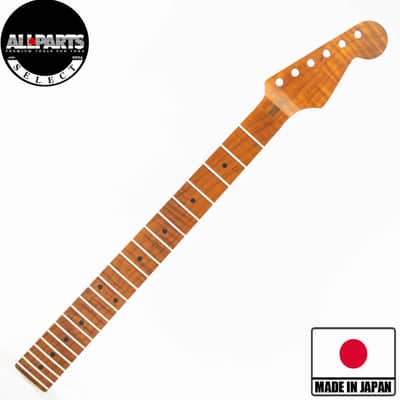 Allparts Select Tribute Series "1984" Replacement Strat Neck AAA+ Roasted Flame Maple - Licensed by Fender image 2