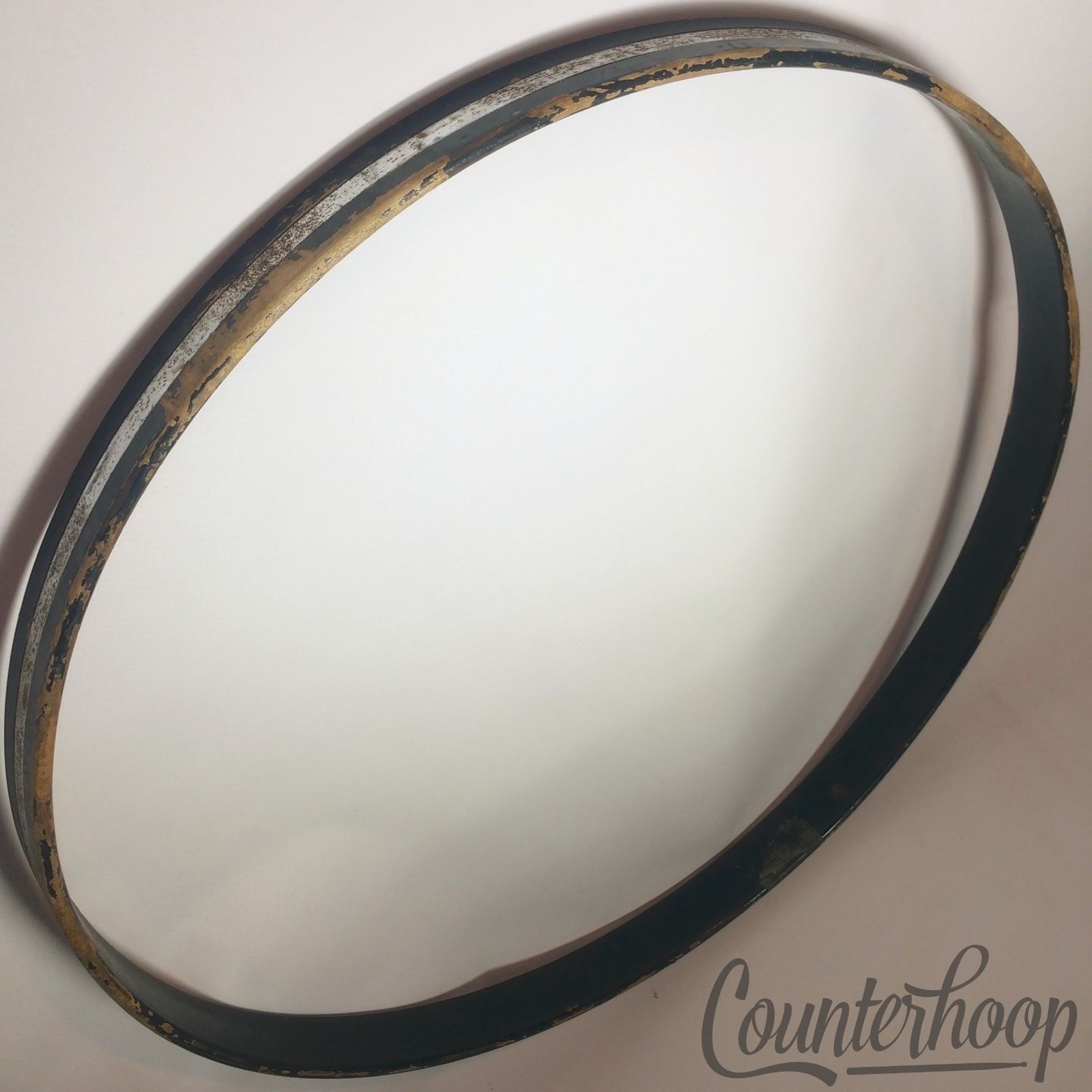 Slingerland 24"Bass Drum Hoop/Rim Vintage 70s Chrome Over Steel 1Ply Maple USA* — main photograph