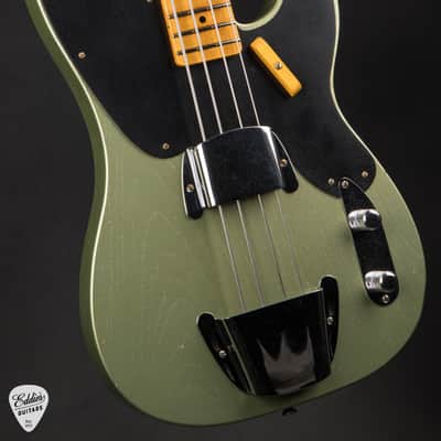 Fender Custom Shop Faded Aged Custom 1951 Precision Bass - Sage Green Metallic/Summer Showcase Event Instrument #XN04327 image 6
