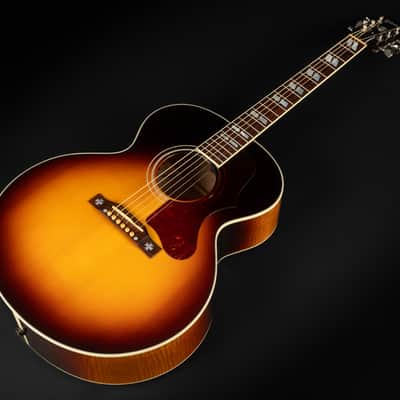 2015 Gibson Custom Shop J-185 Red Spruce - Sunset Burst | USA Mini Jumbo Limited Edition 1 / 75 "AA" Adirondack Spruce Top L.R. Baggs Pickup | CoA OHSC image 5