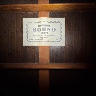 Masaru Kohno Concert Solid Woods 650mm - 1987 image 14