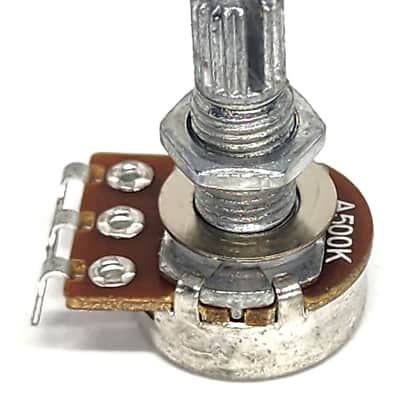 Set of 4 Squier Modders Dime Size A500K Split Shaft Potentiometer image 4
