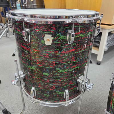 Ludwig Classic Maple 3-piece Shell Pack 12/16/22 2010 - Psychedelic Red Glass image 4