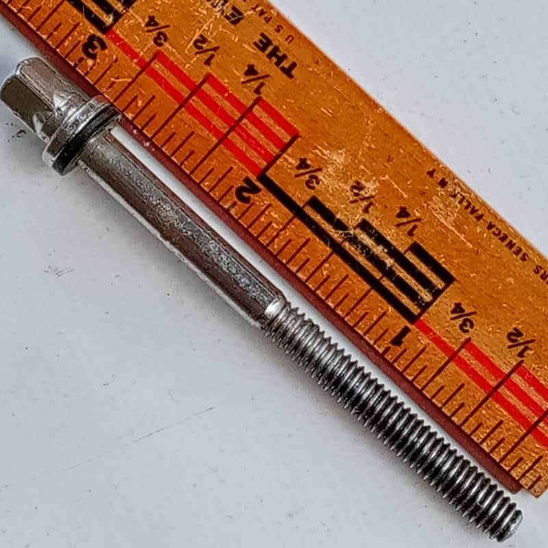 Ludwig 1+ 2 3/4" T-Rod Snare/Floor Tom Drum 12-24 Tension Chrome Vintage 60s USA image 1